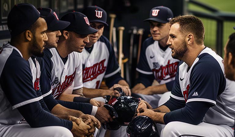 国際大会の試合前にベンチで作戦を確認する米国代表の選手たち